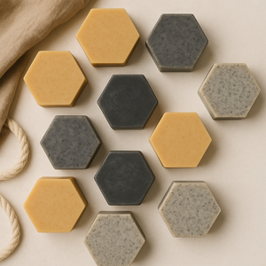 ABOUT FACE Activated Charcoal Organic Facial Soap Bar with a Cedar Essential Oil Blend