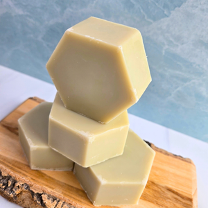 ABOUT FACE French Green Clay Organic Facial Soap Bar with Tea Tree/Peppermint Essential Oil Blend