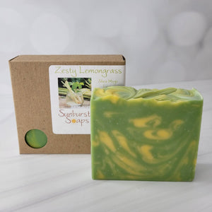 Zesty Lemongrass Shea Magic Handmade Artisan Soap Bar