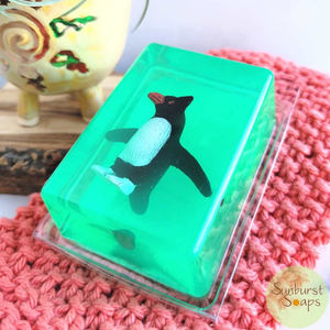 Penguin Kids Critter Soap, gift for child boy girl, birthday party favor, Christmas stocking stuffer, Easter basket filler