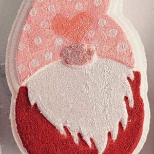 Gnome Bath Bomb, painted in seasonal designs