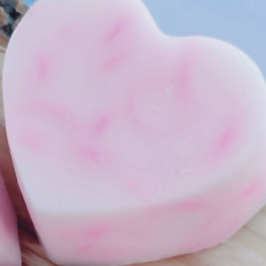 Valentine Hearts Confetti Triple Butter Handmade Artisan Glycerin Soap Bar
