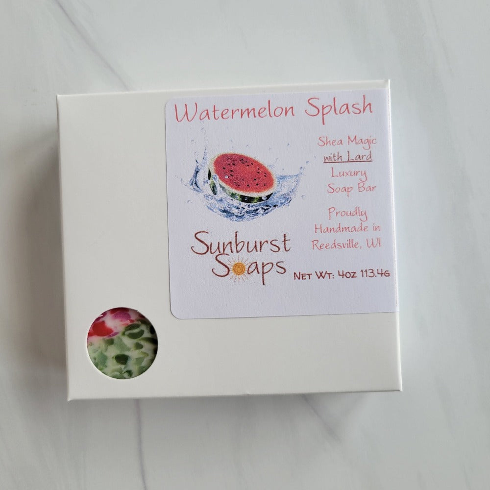 Watermelon Splash Shea Lard Soap