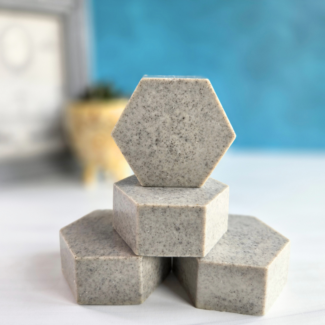 ABOUT FACE Dead Sea Mud Organic Facial Soap Bar with Lavender Essential Oil