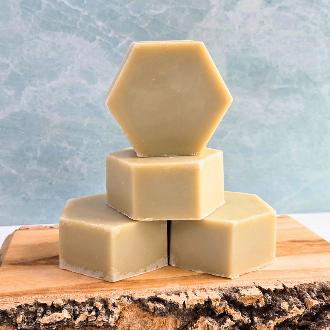 ABOUT FACE French Green Clay Organic Facial Soap Bar with Tea Tree/Peppermint Essential Oil Blend