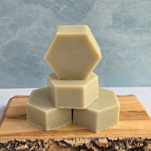 ABOUT FACE French Green Clay Organic Facial Soap Bar with Tea Tree/Peppermint Essential Oil Blend