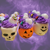 Halloween Bath Fizzies with Bubble Frosting and Baubles