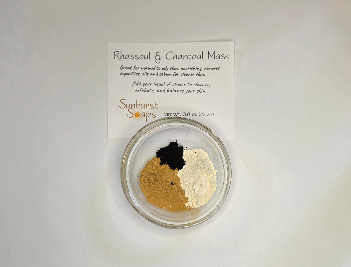 Rhassoul & Charcoal Mask, 0.8 ounces
