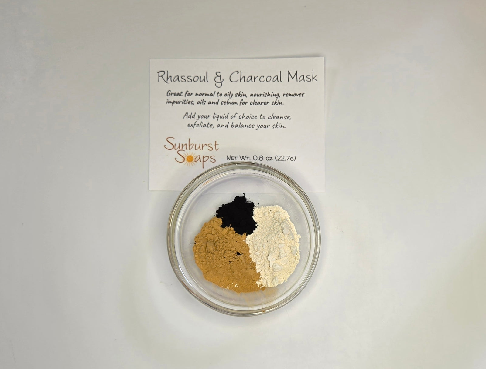 Rhassoul & Charcoal Mask, 0.8 ounces