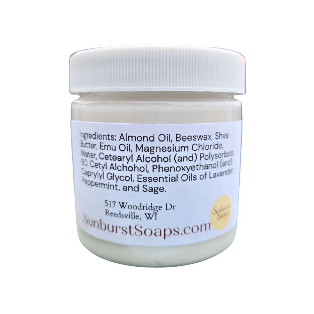 Hydrating Lavender Peppermint Magnesium Lotion | Relaxing Nighttime Foot Lotion