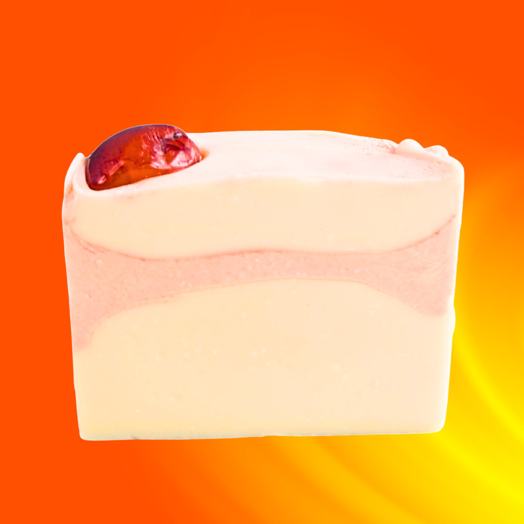 Sunfired Carnelian - the July StoneSong Shea Soap