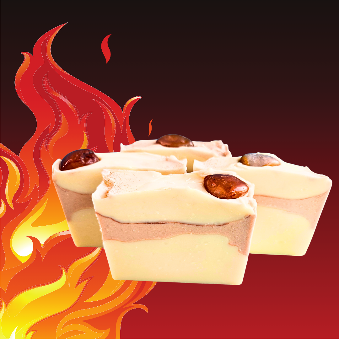 Sunfired Carnelian - the July StoneSong Shea Soap