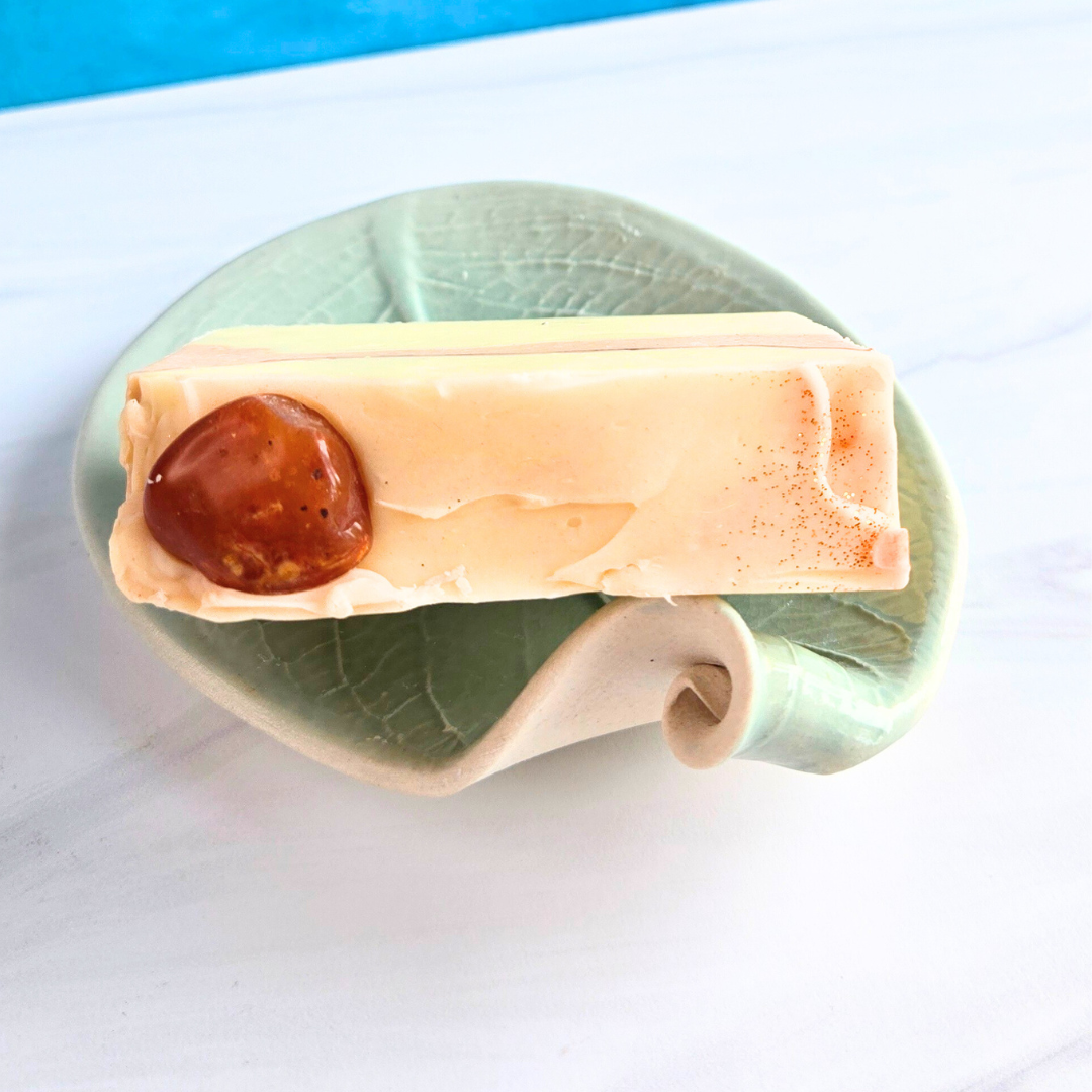 Sunfired Carnelian - the July StoneSong Shea Soap