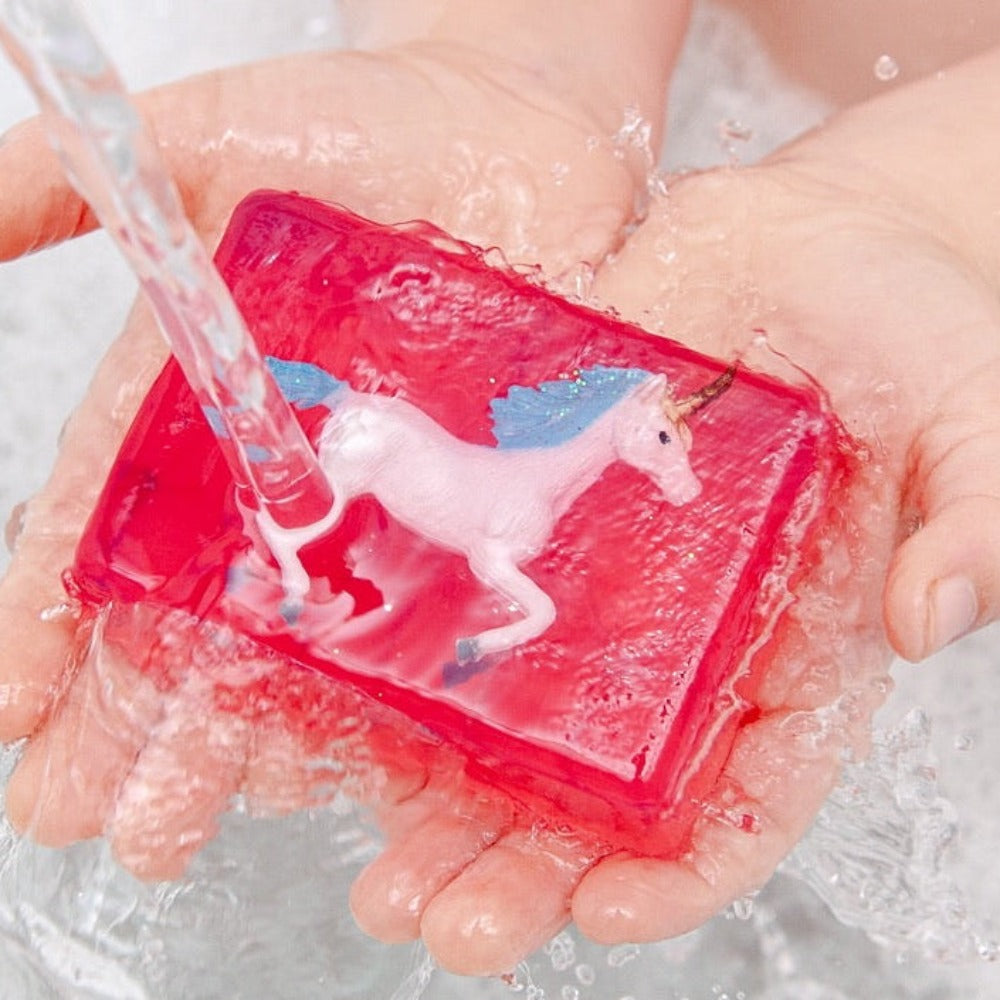 Unicorn Kids Critter Soap, gift for child, birthday party favor, Christmas Stocking stuffer, Easter basket filler