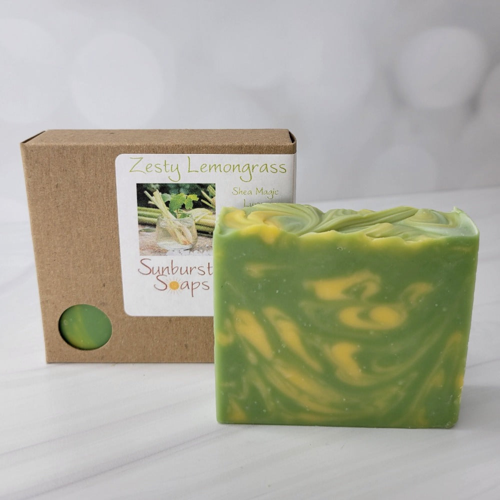 Zesty Lemongrass Shea Magic Handmade Artisan Soap Bar