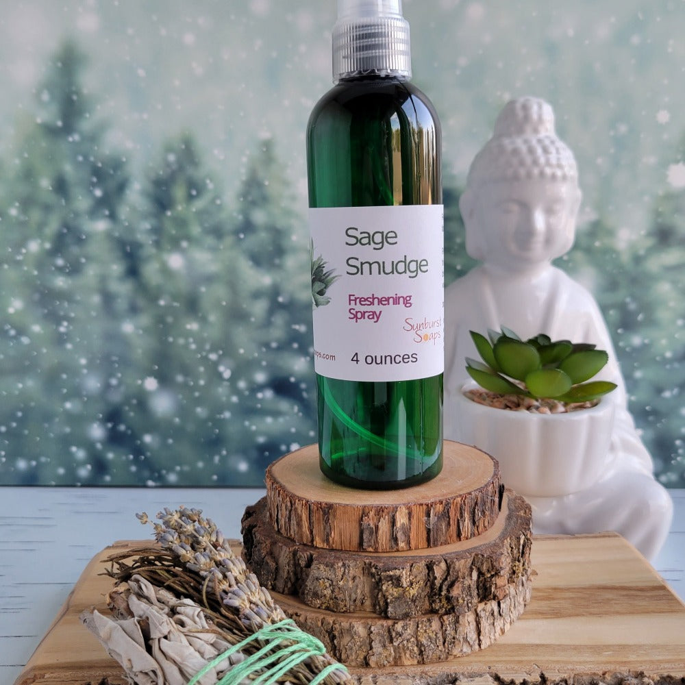 Sage Smudge Freshening Spray, to refresh the air, fabrics, skin safe