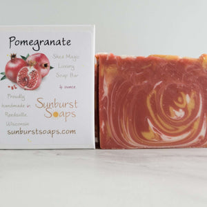 Pomegranate Shea Handmade Artisan Soap Bar