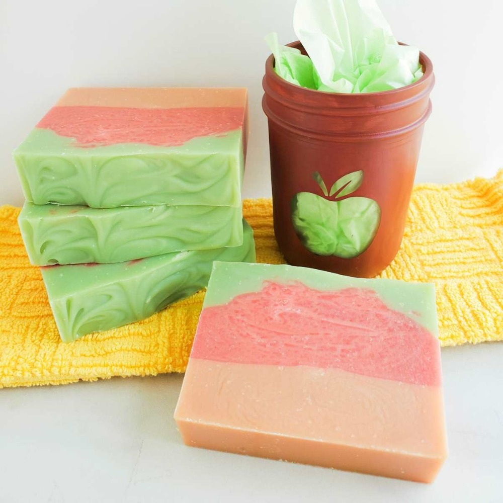 Spicy Peaches & Apples Shea Luxury Soap