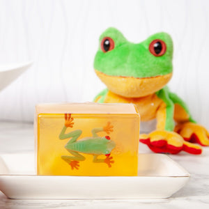 Frog Kids Critter Soap, gift for child boy girl, Christmas stocking stuffer, Easter Basket filler, birthday party filler