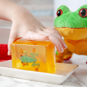 Frog Kids Critter Soap, gift for child boy girl, Christmas stocking stuffer, Easter Basket filler, birthday party filler