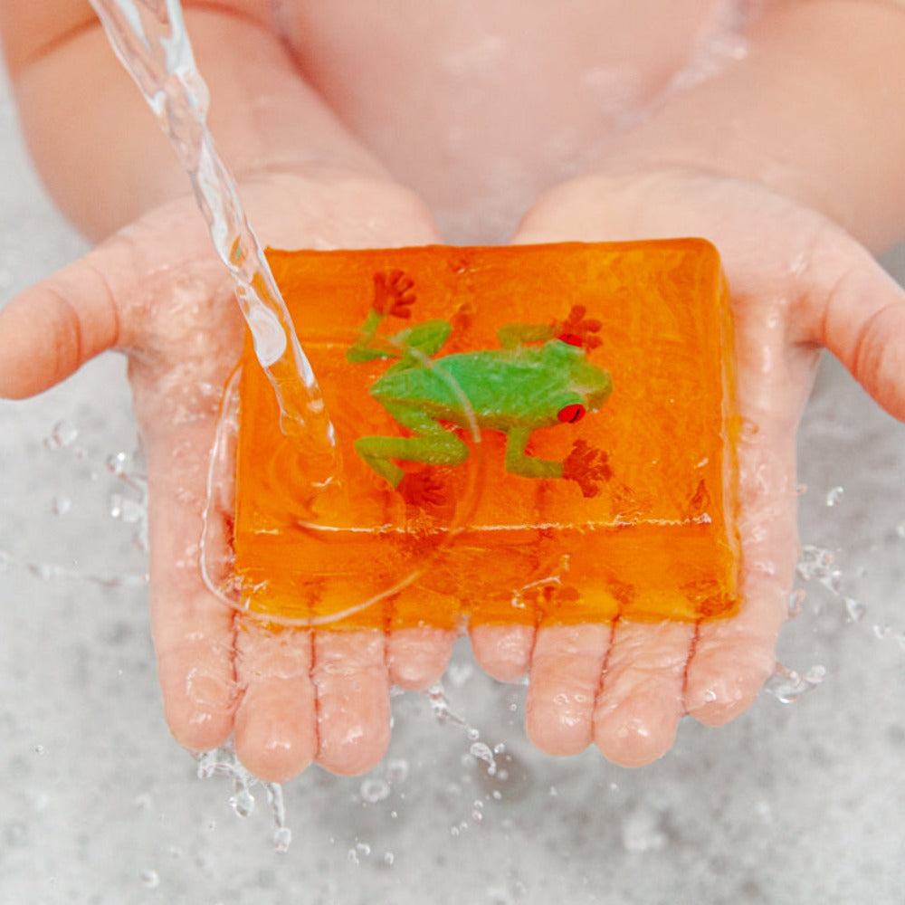 Frog Kids Critter Soap, gift for child boy girl, Christmas stocking stuffer, Easter Basket filler, birthday party filler