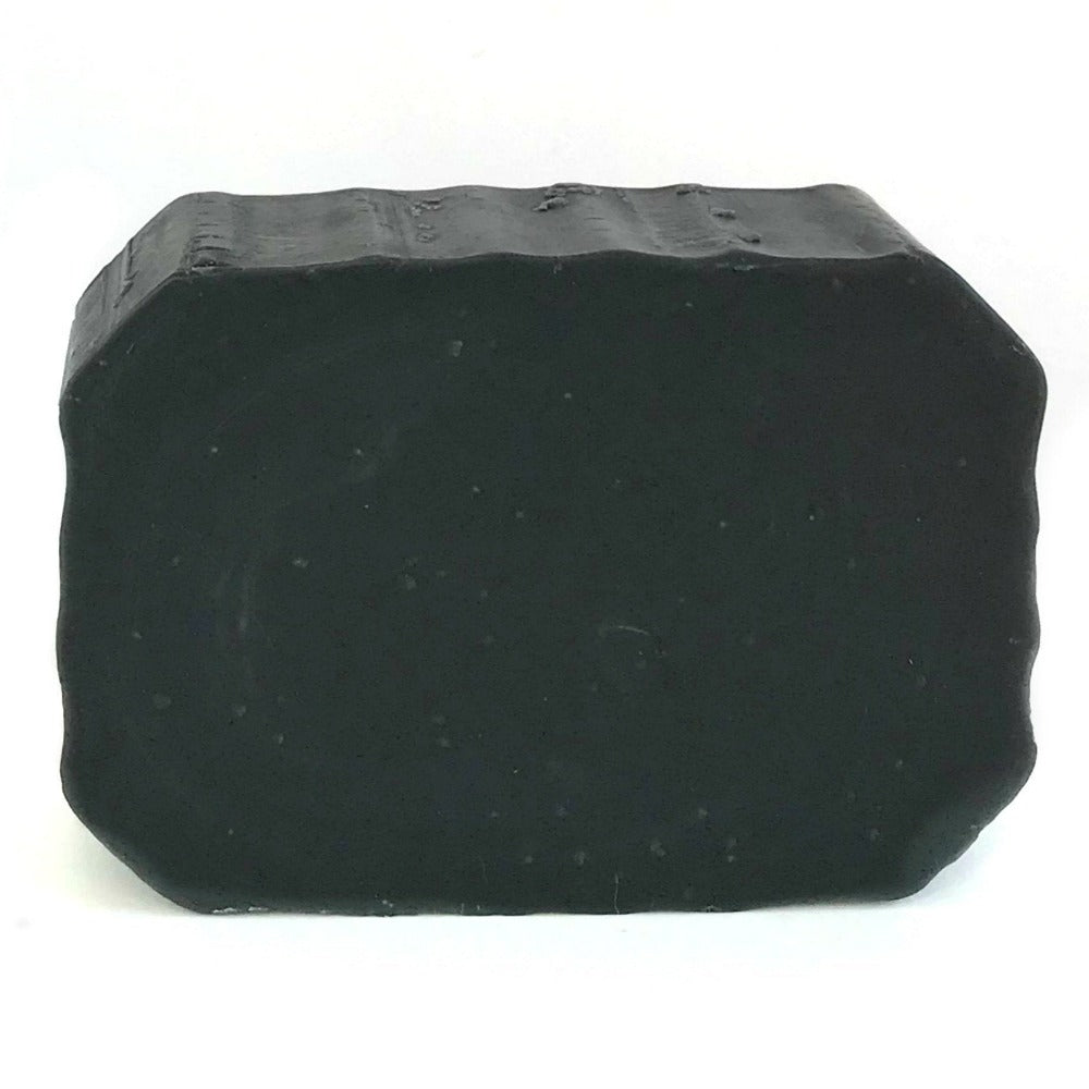 ABOUT FACE Activated Charcoal Organic Facial Soap Bar with a Cedar Essential Oil Blend.