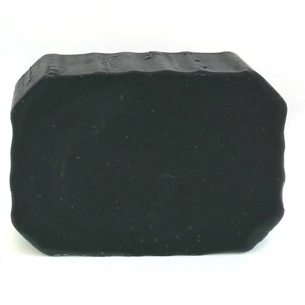 ABOUT FACE Activated Charcoal Organic Facial Soap Bar with a Cedar Essential Oil Blend.