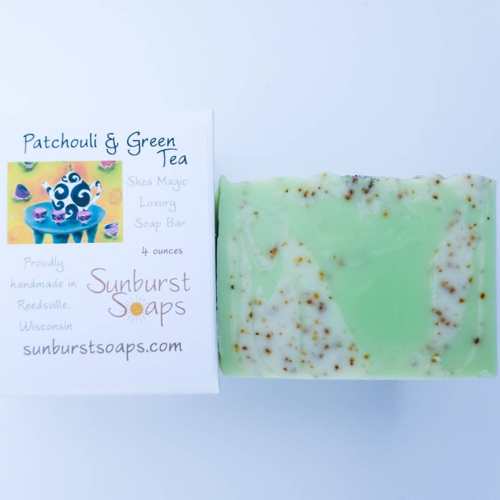 Patchouli &amp; Green Tea Shea Magic Luxury Soap.