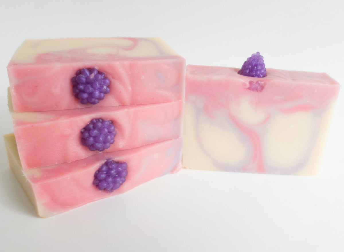 Raspberry Noir Shea Magic Luxury Soap.