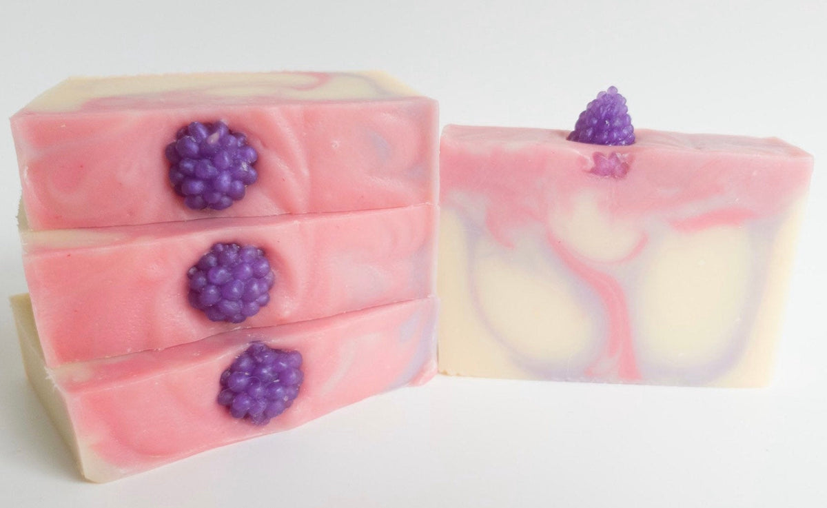 Raspberry Noir Shea Magic Luxury Soap.
