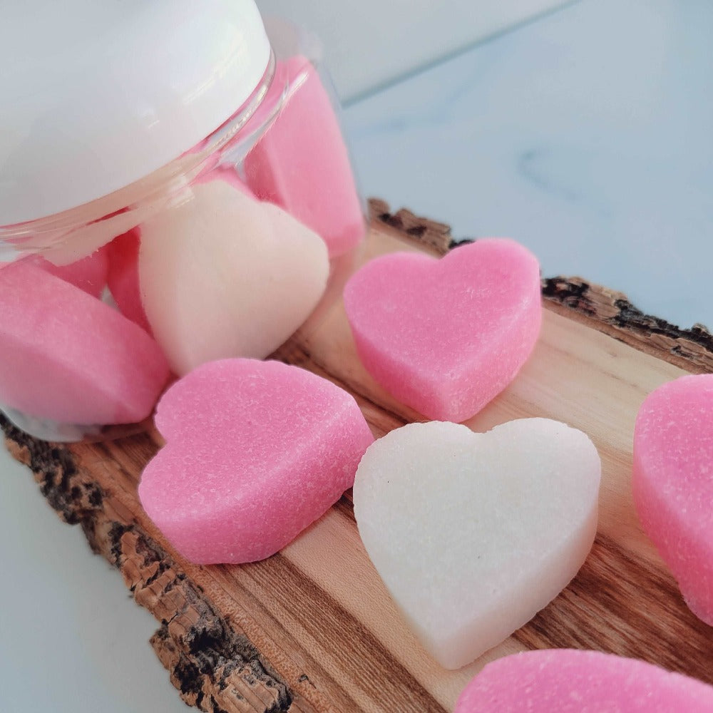 Sugar Scrub Hearts with Triple Butter Glycerin Soap